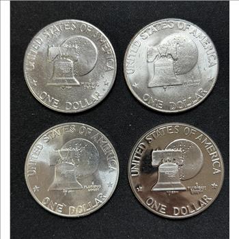 4pc Lot of 1976 PDS Ike Dollars BU & Proof