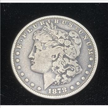 1878 $1 Morgan Silver Dollar 7 Tail Feathers Coin First Year of Issue
