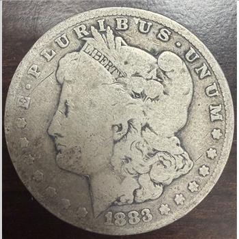 1883-CC Morgan Silver Dollar $1 Carson City 90% Silver Circulated Coin