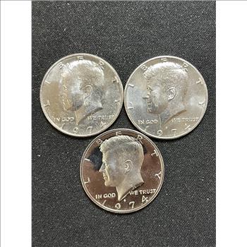 Set 1974 PDS Kennedy Half Dollars BU & Proof