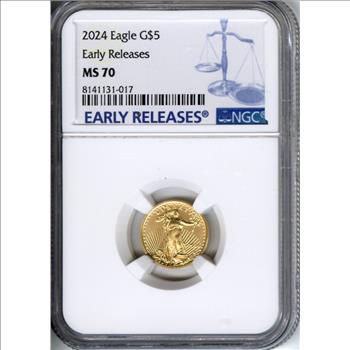 2024 Eagle G$5 Early Releases MS70 NGC
