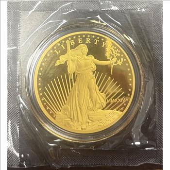 Cook Islands $25 Saint Coin 1200mg of .9999 Fine Gold with/COA