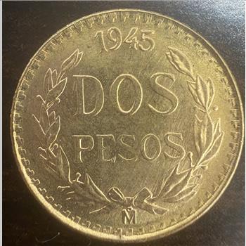 1945 Gold Dos Pesos