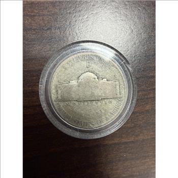 1945-D Jefferson War Nickel 35% Silver WWII Denver Mint Circulated
