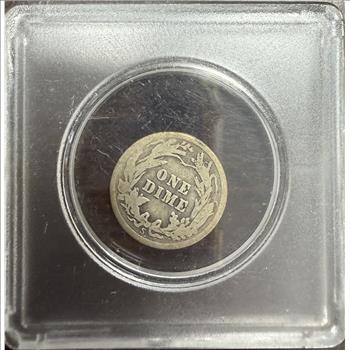 1912-S Barber Dime 10C 90% Silver San Francisco Mint Circulated