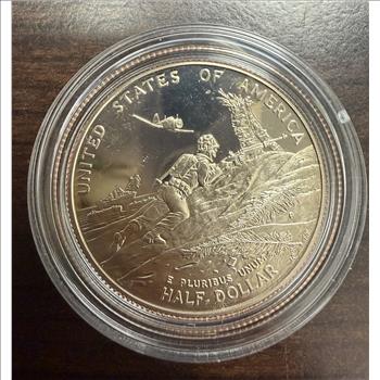 1993-P WWII 50th Anniversary Proof Half Dollar Commemorative Coin Capsule