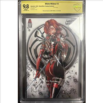 Graded & Signed Comic: White Widow #3 Blood Merc Cosplay Exclusive Signed by Jamie Tyndall CBCS 9.8