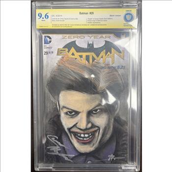 Graded & Signed Comic: DC's Batman #29 Blank Variant (