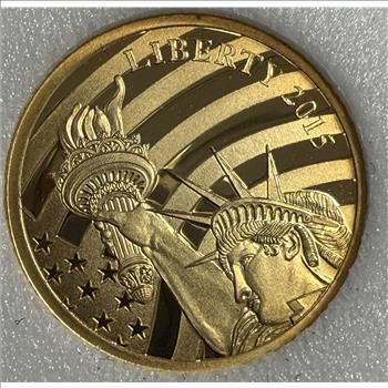 Cook Islands 2015 $5 Gold 1/10oz of .24 Gold Proof Liberty