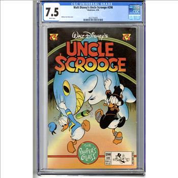Vintage Comic Book - Walt Disney's Uncle Scrooge #298 Gladstone Comics 9/1996 CGC Graded 7.5 White