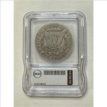 1879 S Reverse of 1878 Morgan Silver Dollar ICG F12