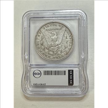 1904 P Morgan Silver Dollar ICG AU50 Details