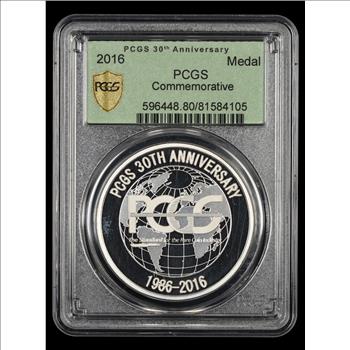 2016 PCGS 30th Anniversary Commemorative Medal - Low Mintage 5000 Medals