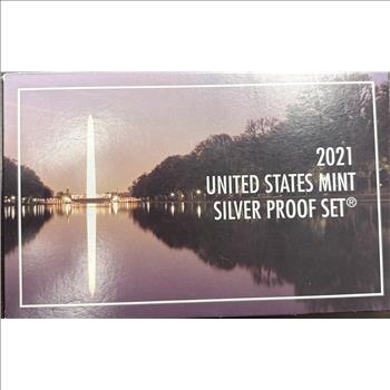 2021-S US Mint Silver Proof Set 7 Coins 21RH OGP Box & COA .999 Silver