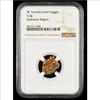 W Australia Gold Nugget 5.3 Grams NGC
