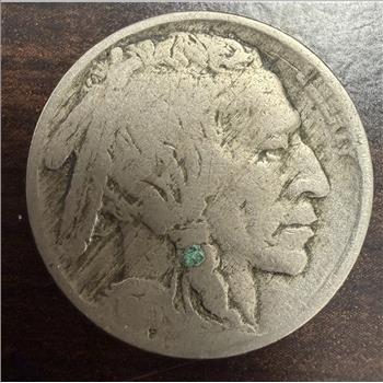 Dateless Buffalo Nickel – Heavily Worn/Damaged Indian Head 5 Cent Coin – As Is