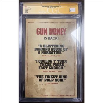 Graded and Signed Comic :Gun Honey: Collision Course #1 Variant Cover 1 Signed by Derrick Chew CGC 9.8