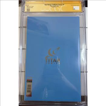  Graded and Signed Comic :Gun Honey: Collision Course #1 Variant Cover 1 FOIL Cover Signed by Derrick Chew CGC 9.8