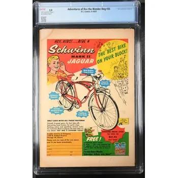 VINTAGE Graded Comic Book - Adventures of Rex the Wonder Dog #35, DC Comics 9-10/1957 CGC Graded 2.0