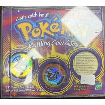  Vintage 1999 Pokemon Battling Coin Game Hasbro 41409 Magneton Machoke Incomplete