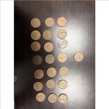 Lot of 22 Canadian Cents Mixed Dates