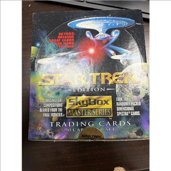 1993 SkyBox Star Trek Master Series Complete Box 36 Sealed Packs 6 Cards Each
