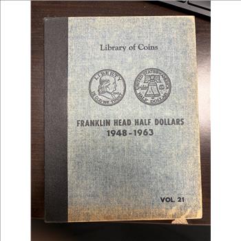Vintage Library of Coins Franklin Half Dollars 1948-1963 Vol. 21 Empty Album