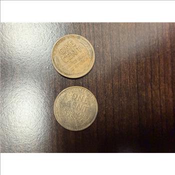 Lot of 2 1932-D Lincoln Wheat Cents Denver Mint Better Date Pennies Circulated