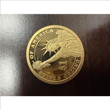 James Madison Gold Tone Presidential $1 Novelty Token Medal 4th President