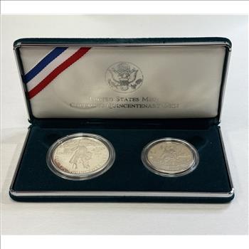 1992 U.S. Mint Columbus Quincentenary Two Coin Proof Set