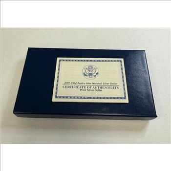 2005 U.S. Mint Chief Justice John Marshall Proof Silver Dollar