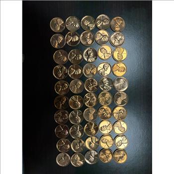 Lot of 50 1963 Lincoln Memorial Cents Pennies Red BU Uncirculated Philadelphia