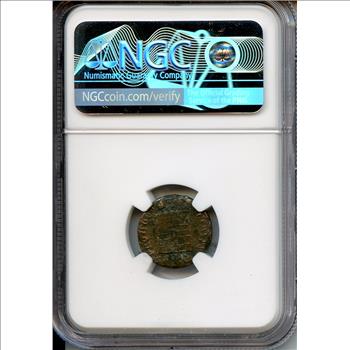 Ancient Roman Coin Constantius II Bronze NGC Certified Graded Issued as Caesar