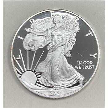 2021 W American Silver Eagle Silver Coin Proof Type 1
