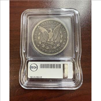 1879 S Reverse of 1878 Morgan Silver Dollar ICG F12