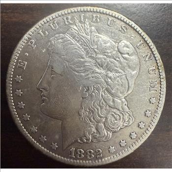 1882-CC Morgan Silver Dollar $1 Carson City 90% Silver Circulated
