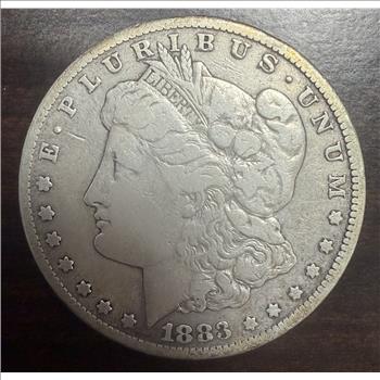 1883-CC Morgan Silver Dollar $1 Carson City 90% Silver Damaged