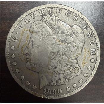 1890-CC Morgan Silver Dollar $1 Carson City 90% Silver