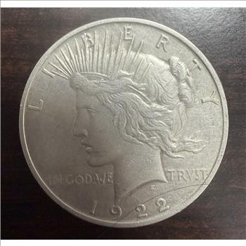 1922 Peace Silver Dollar Hand Engraved Love Token 90% Silver