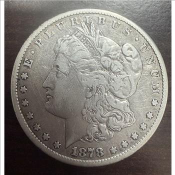 1878-CC Morgan Silver Dollar $1 Carson City 90% Silver Circulated Coin
