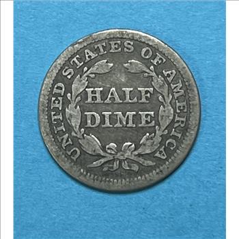 1853 with Arrows Half Dime Very Good Condition