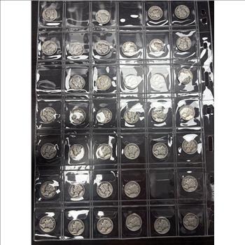 Lot of 3 Mercury Silver Dimes 90% Silver 1916-1945 Mixed Dates & Mint Marks