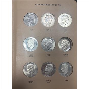 Eisenhower Dollars 1971-1978 Proof-only Issues Incomplete 11 Coins 