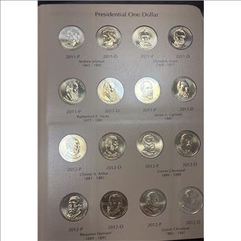 U.S. Presidential Coins - One Dollar Incomplete 75 Coins