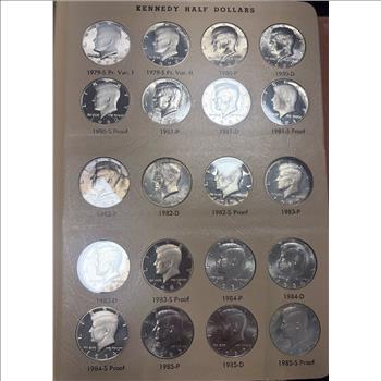 Kennedy Half Dollars 1964-2011 Proofs Only Incomplete