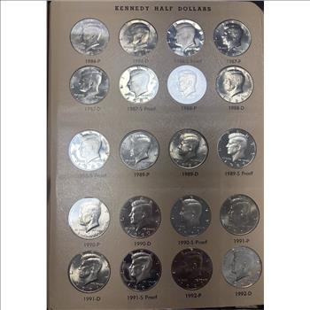 Kennedy Half Dollars 1964-2011 Proofs Only Incomplete