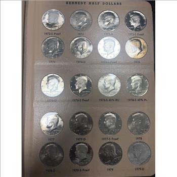 Kennedy Half Dollars 1964-2021 Proofs Only Incomplete