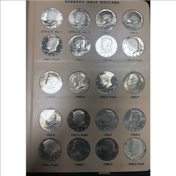 Kennedy Half Dollars 1964-2021 Proofs Only Incomplete
