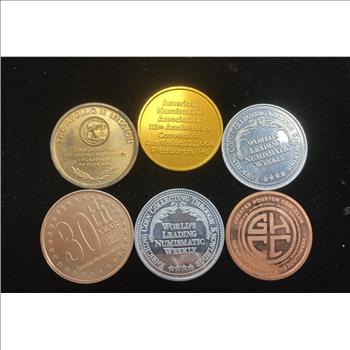 Lot of 6 Coin Tokens Coin World Numismatics American Numismatic Association ANA