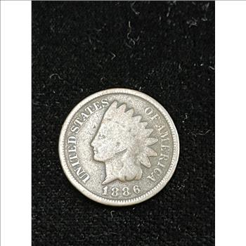 1886 Indian Head Cent Penny Copper Coin 
